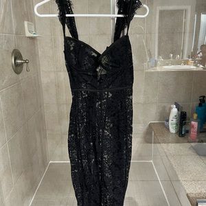 House of CB black lace dress